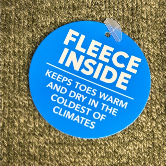 New Columbia Socks Men’s 2 Pair Green & Gray Warm Fleece Socks Activewear Casual - Picture 10 of 13